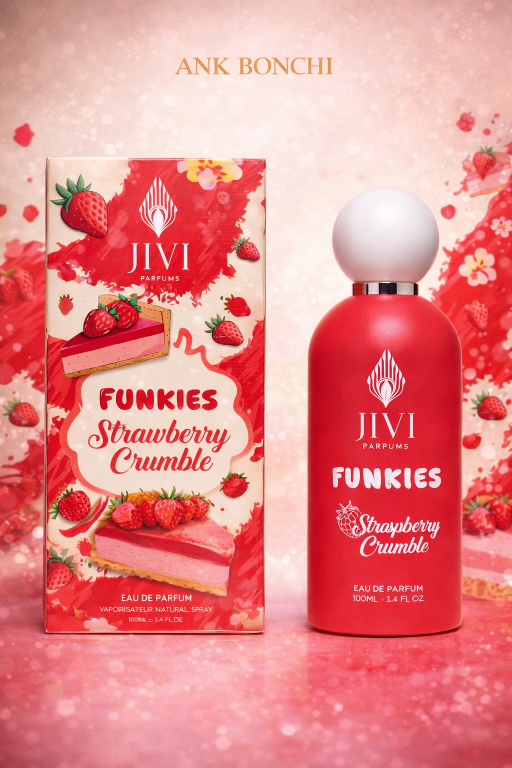 Jivi parfums funkies Strawberry crumble edp 100 ml